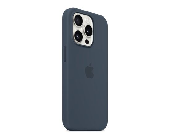 Чохол до мобільного телефона Apple iPhone 15 Pro Silicone Case with MagSafe Storm Blue (MT1D3ZM/A), зображення 5 Чохол до мобільного телефона Apple iPhone 15 Pro Silicone Case with MagSafe Storm Blue (MT1D3ZM/A), зображення 5