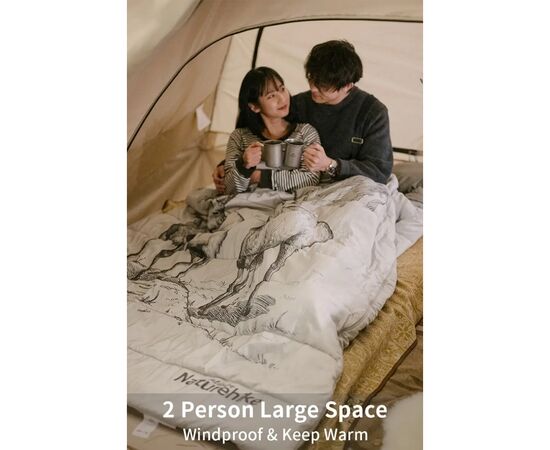 Спальный мешок Naturehike двомісний із подушками NH21MSD06 Green (6927595795330), изображение 6 Спальный мешок Naturehike двомісний із подушками NH21MSD06 Green (6927595795330), изображение 6