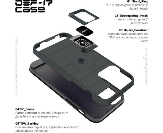 Чехол для мобильного телефона Armorstandart DEF17 case Samsung A53 5G (A536) Black (ARM61346), изображение 3
