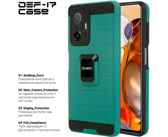 Чохол до мобільного телефона Armorstandart DEF17 case Xiaomi Mi 11T / 11T Pro Military Green (ARM61359), зображення 2
