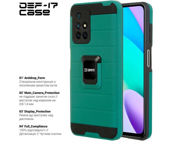 Чехол для мобильного телефона Armorstandart DEF17 case Xiaomi Redmi 10/10 2022 Military Green (ARM61392), изображение 2