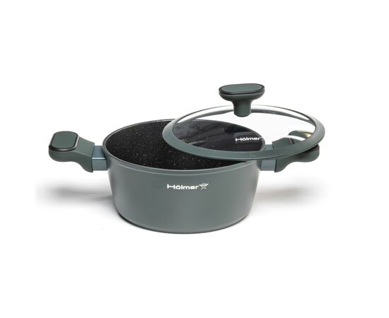 Кастрюля Hölmer Modern кована з кришкою 2,5 л (CR-1325-FAGSL Modern), изображение 3 Кастрюля Hölmer Modern кована з кришкою 2,5 л (CR-1325-FAGSL Modern), изображение 3