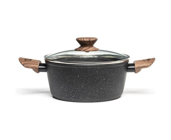 Кастрюля Hölmer Natural кована з кришкою 2,5 л (CR-1325-FAMWL Natural)