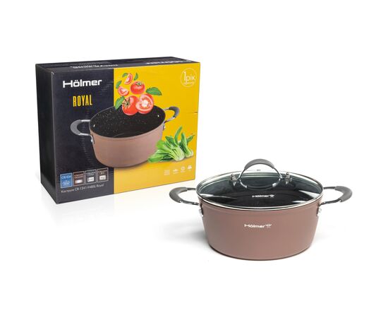 Кастрюля Hölmer Royal кована з кришкою 4,1 л (CR-1341-FABSL Royal), изображение 7 Кастрюля Hölmer Royal кована з кришкою 4,1 л (CR-1341-FABSL Royal), изображение 7