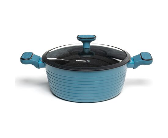 Кастрюля Hölmer Lagoon кована з кришкою 5 л (CR-1350-FABSL Lagoon), изображение 2 Кастрюля Hölmer Lagoon кована з кришкою 5 л (CR-1350-FABSL Lagoon), изображение 2