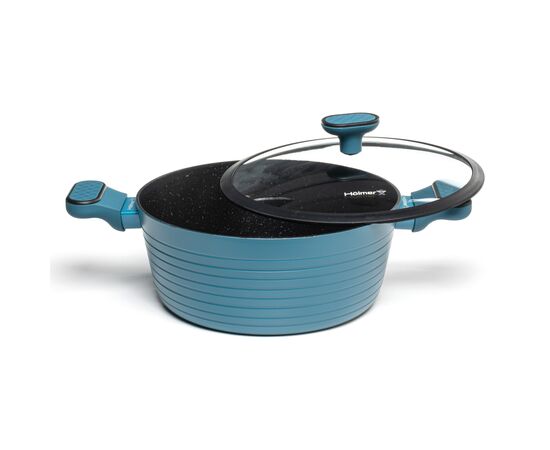 Кастрюля Hölmer Lagoon кована з кришкою 5 л (CR-1350-FABSL Lagoon), изображение 3 Кастрюля Hölmer Lagoon кована з кришкою 5 л (CR-1350-FABSL Lagoon), изображение 3