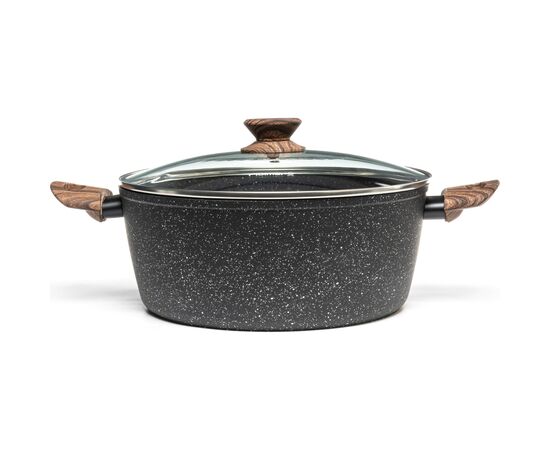 Каструля Hölmer Natural кована з кришкою 6,2 л (CR-1362-FAMWL Natural)
