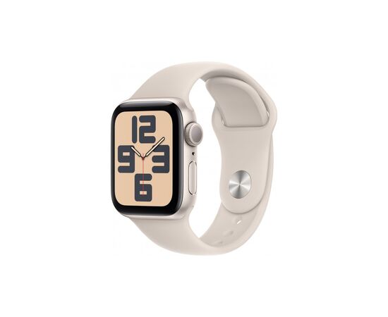 Смарт-часы Apple Watch SE 2023 GPS 40mm Starlight Aluminium Case with Starlight Sport Band - S/M (MR9U3QP/A)