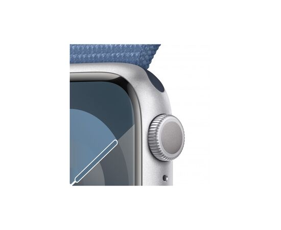 Смарт-годинник Apple Watch Series 9 GPS 41mm Silver Aluminium Case with Winter Blue Sport Loop (MR923QP/A), зображення 3