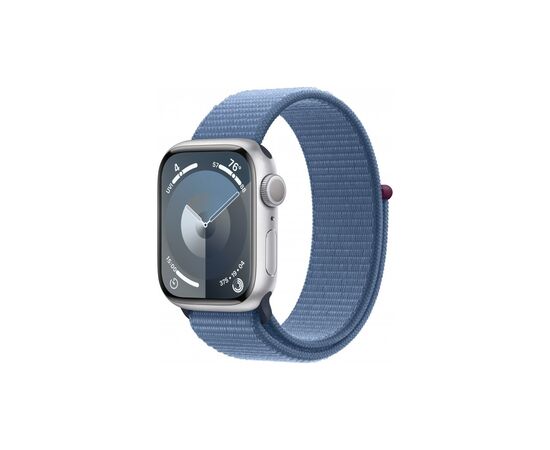 Смарт-часы Apple Watch Series 9 GPS 41mm Silver Aluminium Case with Winter Blue Sport Loop (MR923QP/A)