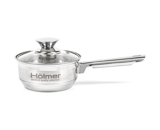 Ковш Hölmer з кришкою 1,1 л (SP-12511-SS), изображение 2 Ковш Hölmer з кришкою 1,1 л (SP-12511-SS), изображение 2