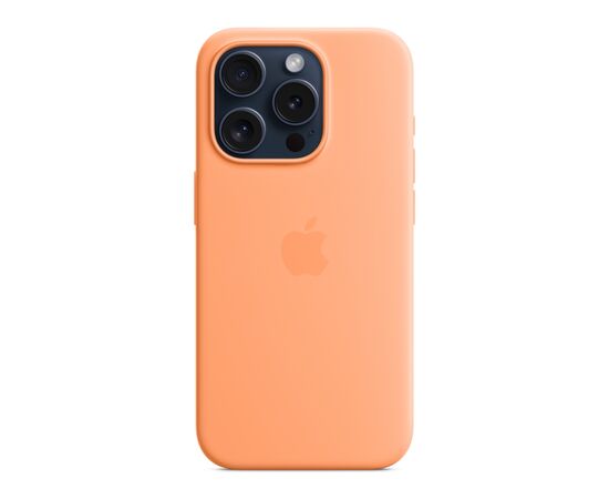 Чехол для мобильного телефона Apple iPhone 15 Pro Silicone Case with MagSafe Orange Sorbet (MT1H3ZM/A), изображение 2 Чехол для мобильного телефона Apple iPhone 15 Pro Silicone Case with MagSafe Orange Sorbet (MT1H3ZM/A), изображение 2