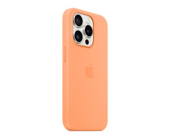 Чехол для мобильного телефона Apple iPhone 15 Pro Silicone Case with MagSafe Orange Sorbet (MT1H3ZM/A), изображение 5 Чехол для мобильного телефона Apple iPhone 15 Pro Silicone Case with MagSafe Orange Sorbet (MT1H3ZM/A), изображение 5
