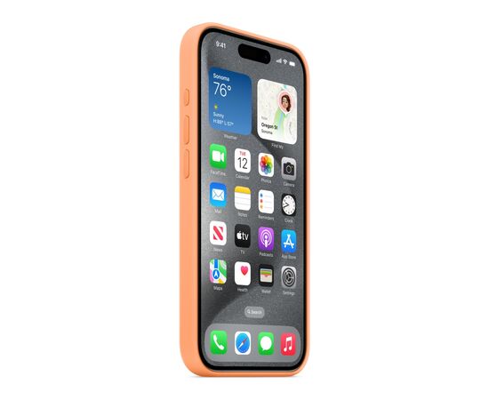 Чехол для мобильного телефона Apple iPhone 15 Pro Silicone Case with MagSafe Orange Sorbet (MT1H3ZM/A), изображение 6 Чехол для мобильного телефона Apple iPhone 15 Pro Silicone Case with MagSafe Orange Sorbet (MT1H3ZM/A), изображение 6