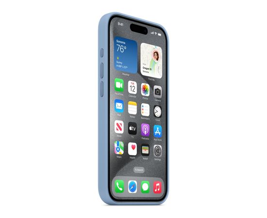 Чехол для мобильного телефона Apple iPhone 15 Pro Silicone Case with MagSafe Winter Blue (MT1L3ZM/A), изображение 6