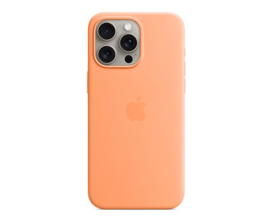 Чехол для мобильного телефона Apple iPhone 15 Pro Max Silicone Case with MagSafe Orange Sorbet (MT1W3ZM/A)