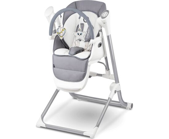 Стульчик для кормления Lionelo 2 в 1 Lionelo Niles Grey (LO-NILES GREY), изображение 3 Стульчик для кормления Lionelo 2 в 1 Lionelo Niles Grey (LO-NILES GREY), изображение 3
