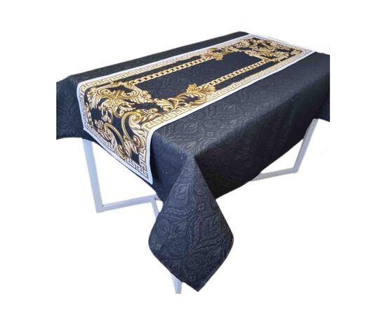 Скатертина Прованс Baroque Black 136х300 см (4823093437807)