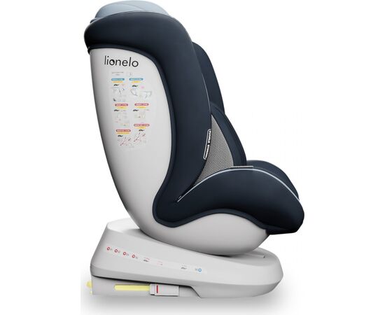 Автокресло Lionelo Bastiaan One 0-36 кг Blue Navy (LO-BASTIAAN ONE BLUE NAVY), изображение 3 Автокресло Lionelo Bastiaan One 0-36 кг Blue Navy (LO-BASTIAAN ONE BLUE NAVY), изображение 3