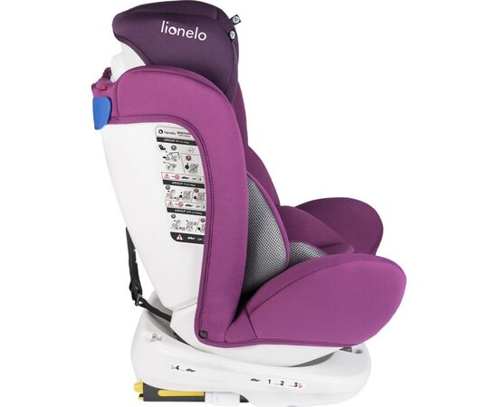 Автокресло Lionelo Bastiaan Violet (LO-BASTIAAN VIOLET), изображение 4 Автокресло Lionelo Bastiaan Violet (LO-BASTIAAN VIOLET), изображение 4