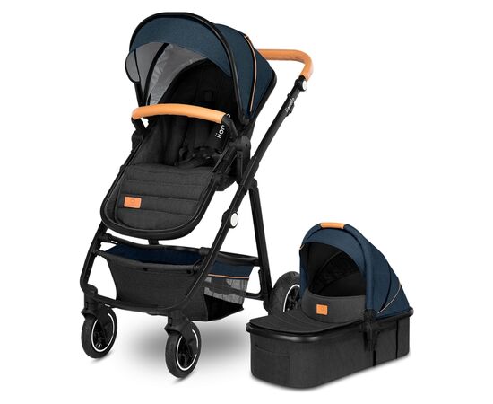 Коляска Lionelo 2 в 1 Amber Blue Navy (LO-AMBER BLUE NAVY (2in1)), изображение 2