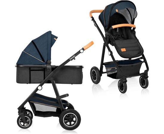 Коляска Lionelo 2 в 1 Amber Blue Navy (LO-AMBER BLUE NAVY (2in1))