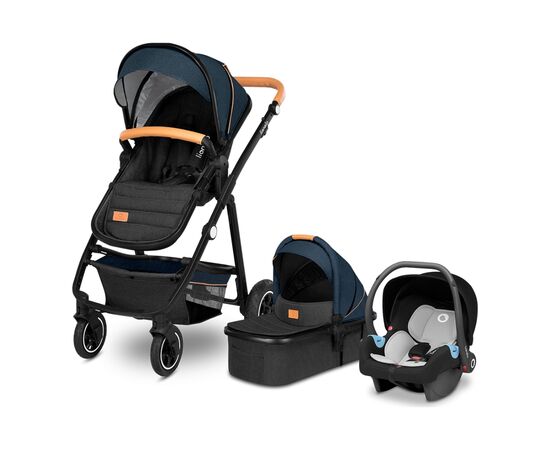 Коляска Lionelo 3 в 1 Amber Blue Navy (LO-AMBER BLUE NAVY (3in1)), изображение 2