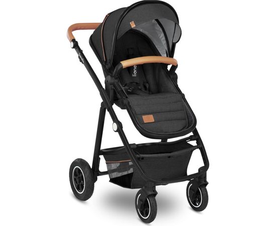 Коляска Lionelo 3 в 1 Amber Grey Graphite (LO-AMBER GREY GRAPHITE (3in1)), изображение 4 Коляска Lionelo 3 в 1 Amber Grey Graphite (LO-AMBER GREY GRAPHITE (3in1)), изображение 4