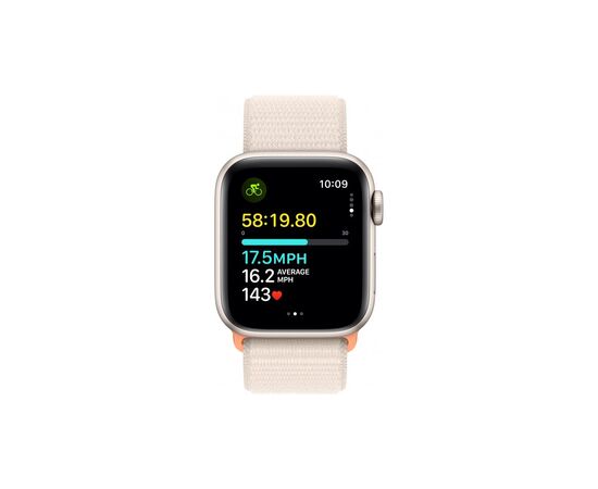 Смарт-годинник Apple Watch SE 2023 GPS 40mm Starlight Aluminium Case with Starlight Sport Loop (MR9W3QP/A), зображення 6 Смарт-годинник Apple Watch SE 2023 GPS 40mm Starlight Aluminium Case with Starlight Sport Loop (MR9W3QP/A), зображення 6