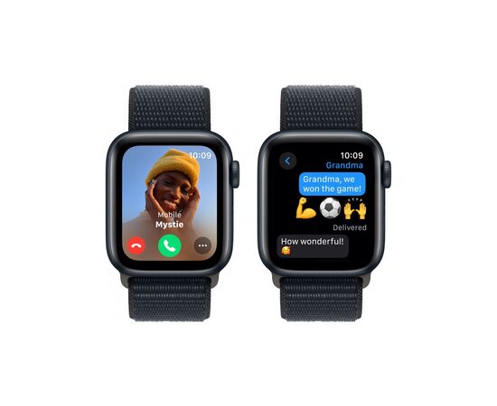 Смарт-годинник Apple Watch SE 2023 GPS 40mm Midnight Aluminium Case with Midnight Sport Loop (MRE03QP/A), зображення 4 Смарт-годинник Apple Watch SE 2023 GPS 40mm Midnight Aluminium Case with Midnight Sport Loop (MRE03QP/A), зображення 4