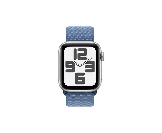 Смарт-годинник Apple Watch SE 2023 GPS 40mm Silver Aluminium Case with Winter Blue Sport Loop (MRE33QP/A), зображення 2