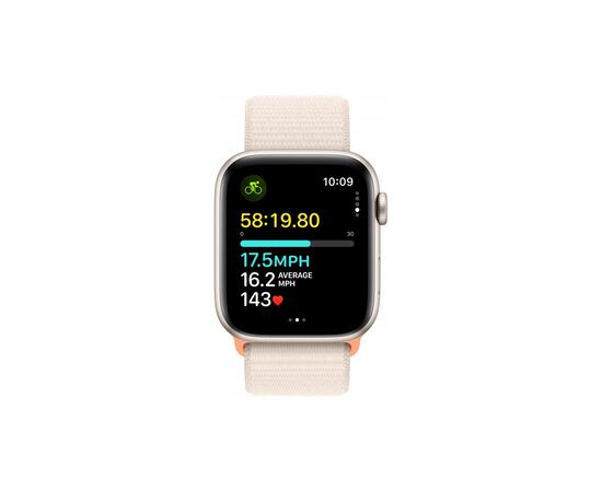 Смарт-годинник Apple Watch SE 2023 GPS 44mm Starlight Aluminium Case with Starlight Sport Loop (MRE63QP/A), зображення 6 Смарт-годинник Apple Watch SE 2023 GPS 44mm Starlight Aluminium Case with Starlight Sport Loop (MRE63QP/A), зображення 6