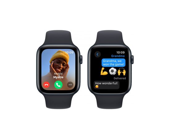 Смарт-годинник Apple Watch SE 2023 GPS 44mm Midnight Aluminium Case with Midnight Sport Band - S/M (MRE73QP/A), зображення 4