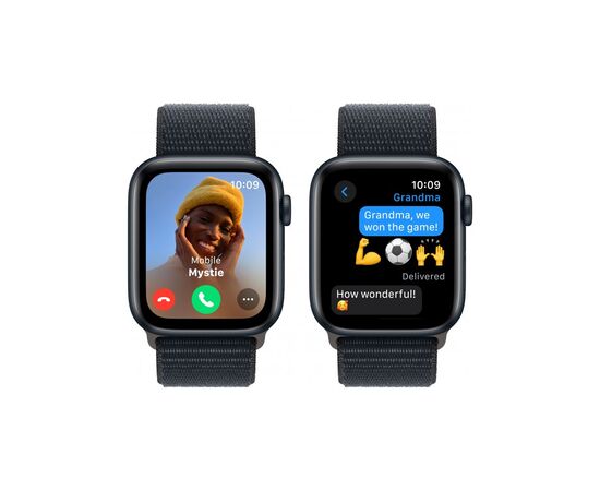 Смарт-годинник Apple Watch SE 2023 GPS 44mm Midnight Aluminium Case with Midnight Sport Loop (MREA3QP/A), зображення 4 Смарт-годинник Apple Watch SE 2023 GPS 44mm Midnight Aluminium Case with Midnight Sport Loop (MREA3QP/A), зображення 4