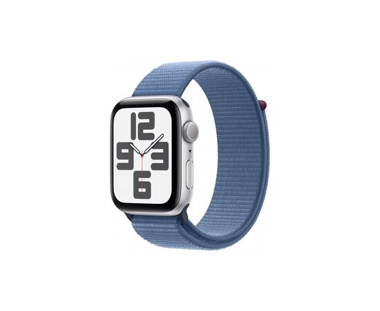 Смарт-часы Apple Watch SE 2023 GPS 44mm Silver Aluminium Case with Winter Blue Sport Loop (MREF3QP/A)