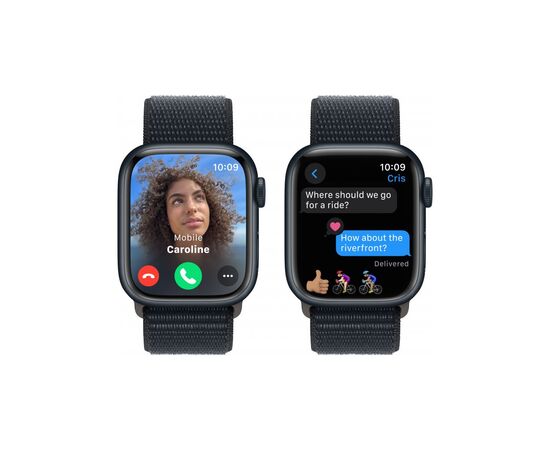Смарт-годинник Apple Watch Series 9 GPS 41mm Midnight Aluminium Case with Midnight Sport Loop (MR8Y3QP/A), зображення 6 Смарт-годинник Apple Watch Series 9 GPS 41mm Midnight Aluminium Case with Midnight Sport Loop (MR8Y3QP/A), зображення 6