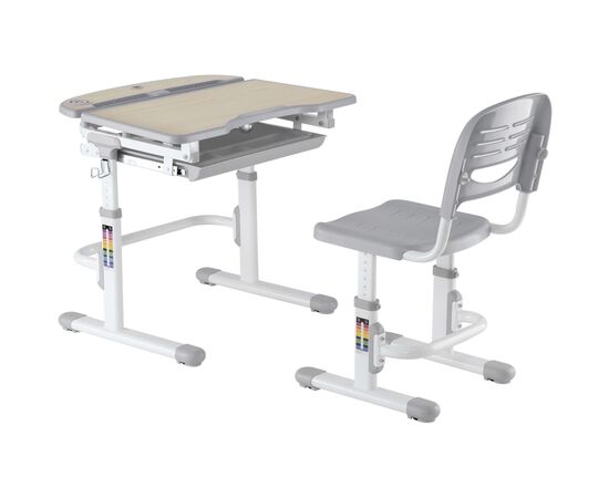 Парта со стулом FunDesk Sorriso Grey (515863)