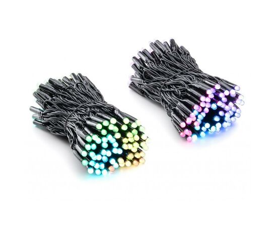 Гирлянда Twinkly Smart LED Pro Strings RGBW 250, одинарная линия, AWG22, IP65 (TWP-S-CA-1X250SPP-B), изображение 2 Гирлянда Twinkly Smart LED Pro Strings RGBW 250, одинарная линия, AWG22, IP65 (TWP-S-CA-1X250SPP-B), изображение 2