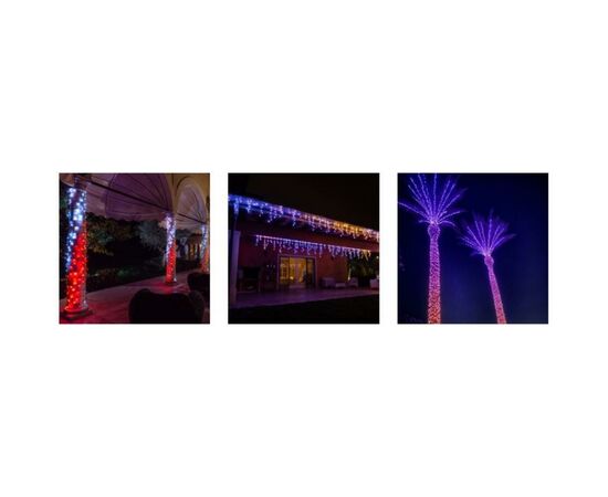 Гирлянда Twinkly Smart LED Pro Strings RGBW 250, двойная линия, AWG22, IP65, (TWP-S-CA-2X125SPP-B), изображение 6 Гирлянда Twinkly Smart LED Pro Strings RGBW 250, двойная линия, AWG22, IP65, (TWP-S-CA-2X125SPP-B), изображение 6