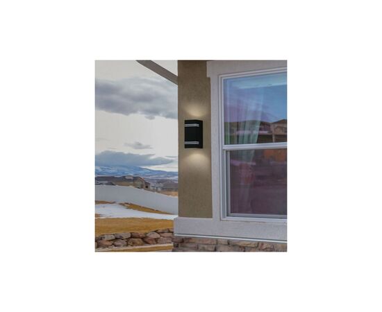 Светильник V-TAC LED SKU-7512, Wall Sleek Wall Fitting GU10 Square Black 2 Wa (3800157617710), изображение 5 Светильник V-TAC LED SKU-7512, Wall Sleek Wall Fitting GU10 Square Black 2 Wa (3800157617710), изображение 5