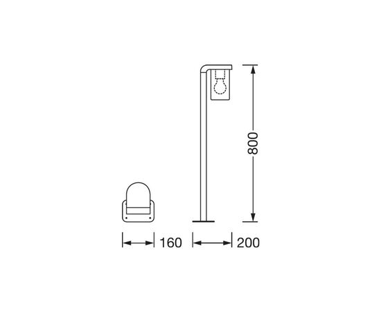 Светильник Osram ENDURA CLASSIC CASCADE 80CM E27 CLR DG (4058075554375), изображение 9 Светильник Osram ENDURA CLASSIC CASCADE 80CM E27 CLR DG (4058075554375), изображение 9
