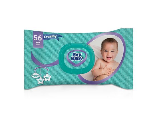 Детские влажные салфетки Evy Baby Creamy 50 шт (8690506521493)