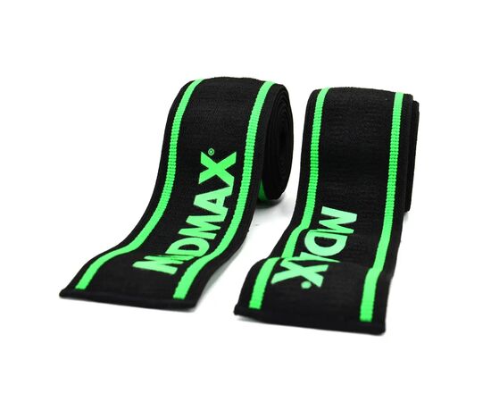Бинт для спорта MadMax MFA-299 для колін Non slide slip knee wraps 2.0m Black/Green (MFA-299-U), изображение 2 Бинт для спорта MadMax MFA-299 для колін Non slide slip knee wraps 2.0m Black/Green (MFA-299-U), изображение 2