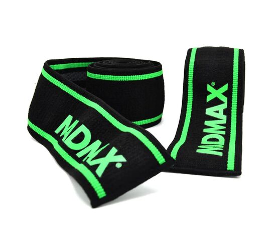 Бинт для спорта MadMax MFA-299 для колін Non slide slip knee wraps 2.0m Black/Green (MFA-299-U), изображение 7 Бинт для спорта MadMax MFA-299 для колін Non slide slip knee wraps 2.0m Black/Green (MFA-299-U), изображение 7