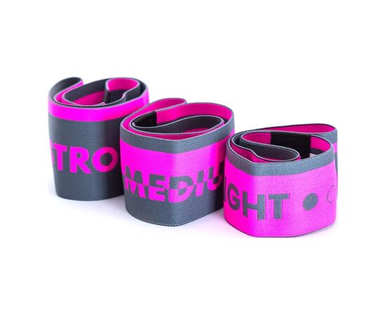 Эспандер MadMax MFA-305 Hiploop Grey/Pink набір 3 шт (MFA-305-3set)