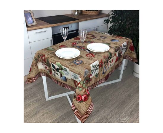 Скатерть Прованс гобеленовая Wooden 134х240 см (4823093435995), изображение 5 Скатерть Прованс гобеленовая Wooden 134х240 см (4823093435995), изображение 5