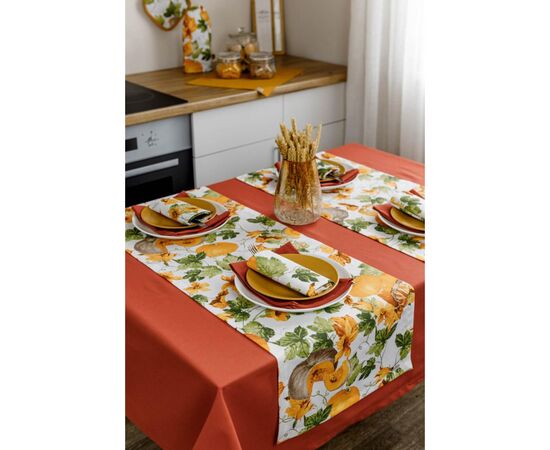 Скатерть Прованс Тыквенная 132х180 см (4823093449336), изображение 4 Скатерть Прованс Тыквенная 132х180 см (4823093449336), изображение 4