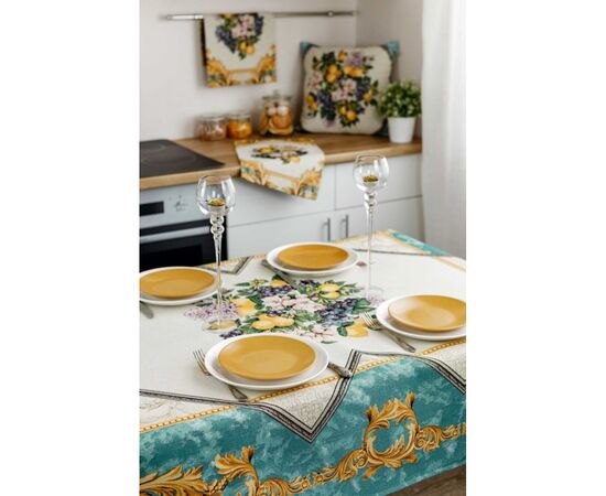 Скатерть Прованс гобеленовая Verna 135х180 см (4823093447240), изображение 2 Скатерть Прованс гобеленовая Verna 135х180 см (4823093447240), изображение 2