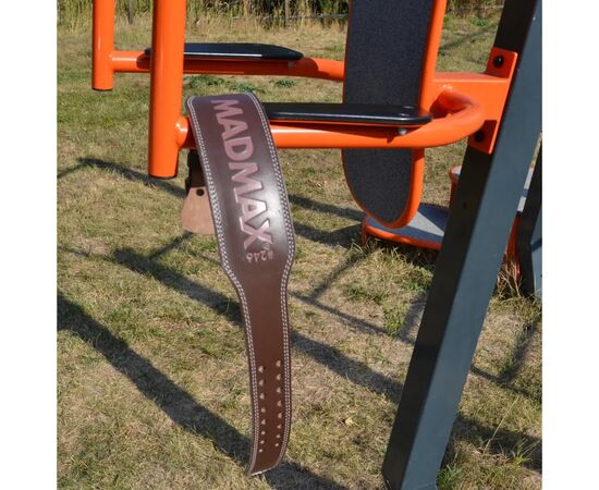 Атлетический пояс MadMax MFB-246 Full leather шкіряний Chocolate Brown S (MFB-246_S), изображение 7 Атлетический пояс MadMax MFB-246 Full leather шкіряний Chocolate Brown S (MFB-246_S), изображение 7