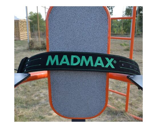 Атлетический пояс MadMax MFB-301 Suede Single Prong шкіряний Black/Green XXL (MFB-301_XXL), изображение 10 Атлетический пояс MadMax MFB-301 Suede Single Prong шкіряний Black/Green XXL (MFB-301_XXL), изображение 10